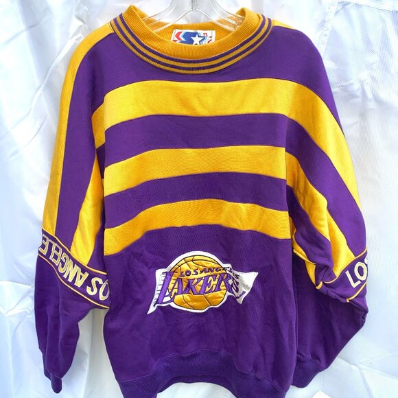 Vtg 2001 NBA LA Lakers Starter Sweater SZ Large